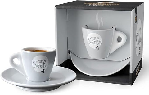 laVida Grey Espresso Cup with Saucer  |laVida In Lebanon