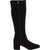 Reaction Kenneth Cole Women's Black Suede Rida Stretch Boot