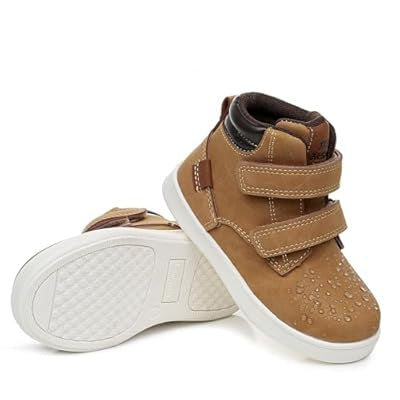 Apakowa Baby Boy Tan Double Strap High-Top Sneacker | Apakowa in Lebanon