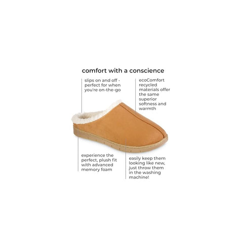 Isotoner Women's Camel Slip-on Microsuede Rory Memory Foam Clog Slipper | Isotoner In Lebanon
