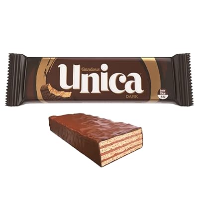 Gandour Unica Wafer Coated With Dark Chocolate 18g