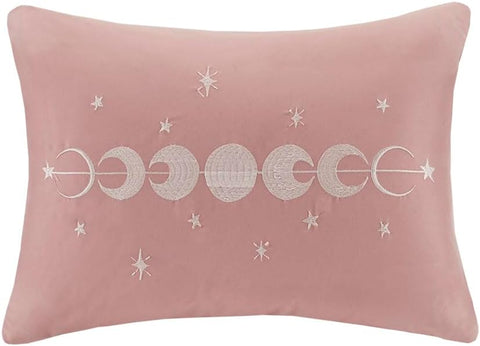 Intelligent Design King/Cal King Dusty Rose Felicia Blush Velvet Diamond Quilting Comforter Set | Intelligent Design In Lebanon