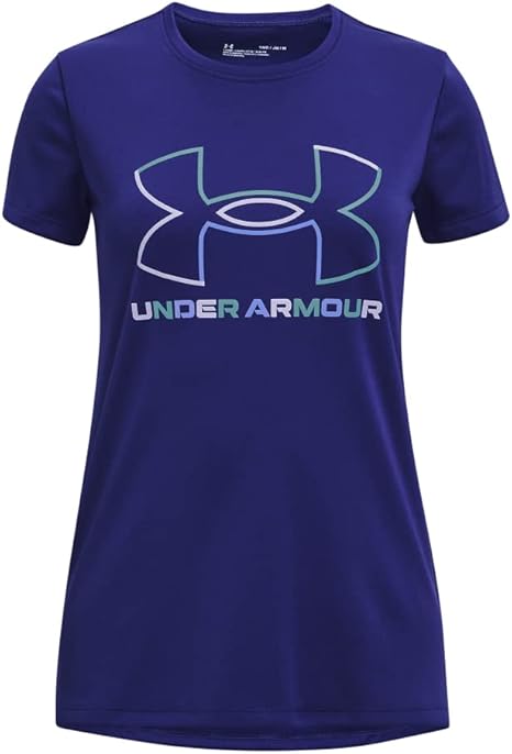 Under Armour Girls' Navy Tech Big Logo Short Sleeve T-Shirt | Under Armour In Lebanon