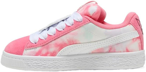 Puma Girl's White & Rose X Hello Kitty Suede Lace Up Sneakers | Puma In Lebanon