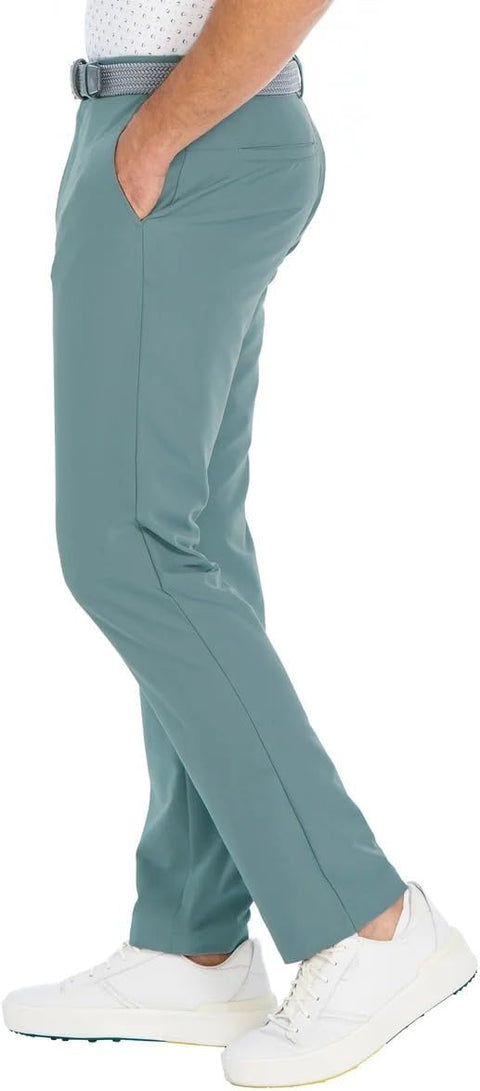 Greg Norman Men's Aqua Sky Microfiber Yarn Stretch Fabric Midweight Chino Pant | Greg Norman In Lebanon