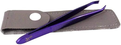 Or Bleu Electroplated Square Tip Tweezers  CT-409A
