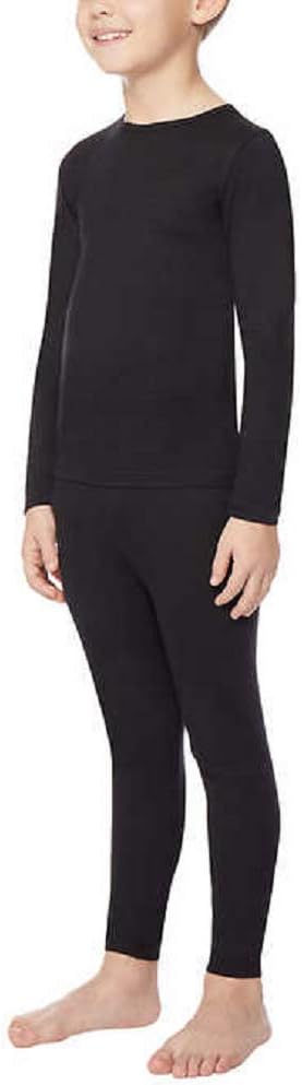 32 Degrees Kid's Black Base Layer Top And Pant Heat Set  |32 Degrees In Lebanon