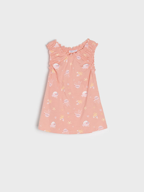 Sinsay Baby Girl's Pink All Over Printed Dress | Sinsay In Lebanon