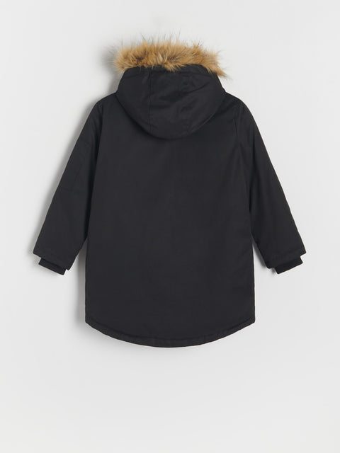 Reserved Boy's Black Insulated Hooded Jacket | Reserved In Lebanon