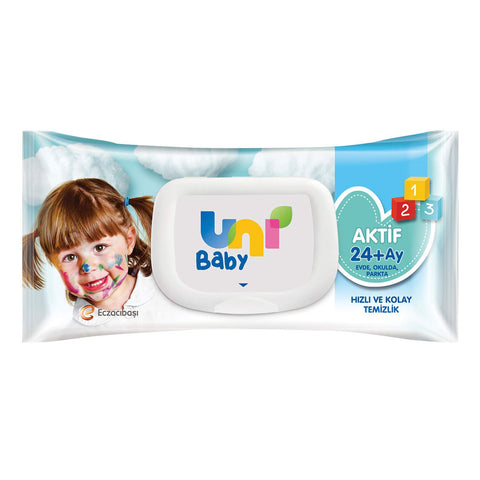 Uni Baby Wipes Active 72 Sheets