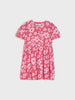 Sinsay Girl's Pink Floral Dress With Puff Sleeves | Sinsay In Lebanon