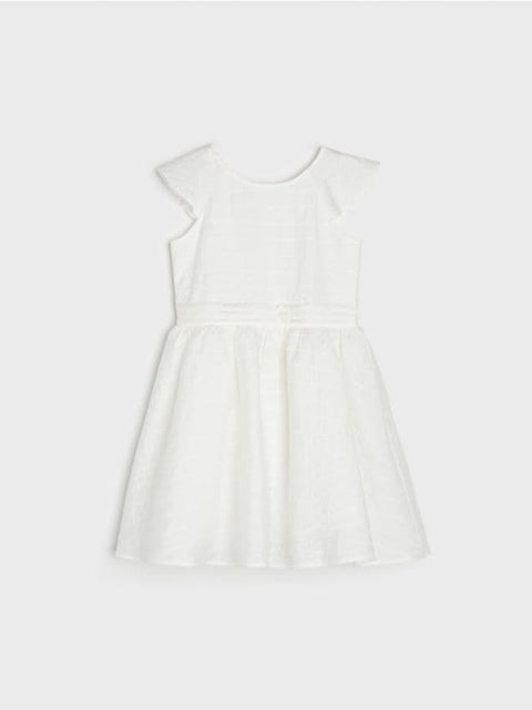 Sinsay Girl's Off White Dress ANFK577