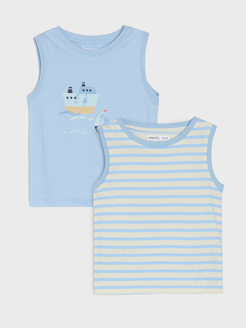 Sinsay Baby Boy's Blue Set Of 2 T-Shirts | Sinsay In Lebanon