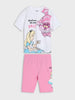 Sinsay Girl's 2-Piece Set Pink & White AYA