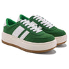 Madden Girl Women's Green/White Navida Lace-Up Low-Top Platform Sneakers | Madden Girl In Lebanon