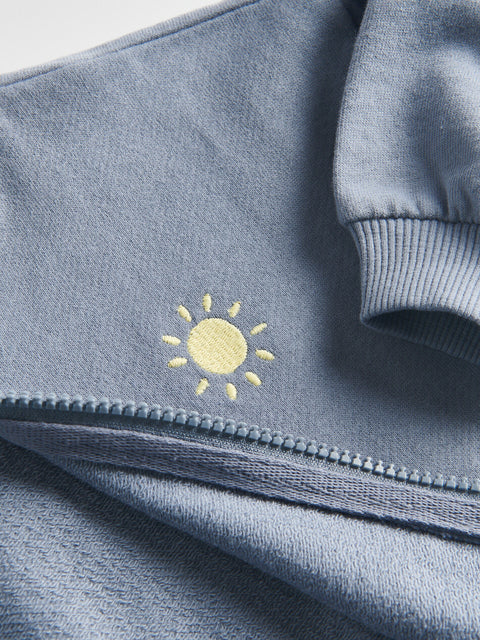 Reserved Baby Boy's Blue Oversized Zip Up Sweatshirt | Reserved In Lebanon