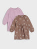 Sinsay Baby Girl's Brown & Light Purple Pack Of 2 Dresses | Sinsay In Lebanon