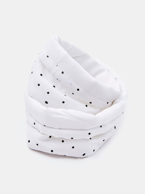 Sinsay White Polka Dot Storage Baskets 2-Pack | Sinsay In Lebanon
