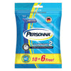 Personna Comfort 2 disposable razors packaging with blue and yellow design