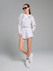 Sinsay Women's Light Grey Washed Effect Shorts | Sinsay In Lebanon