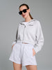 Sinsay Women's Light Grey Washed Effect Shorts | Sinsay In Lebanon