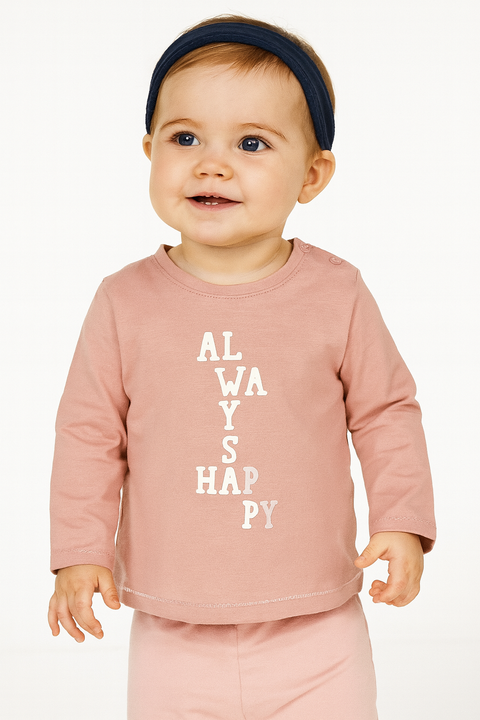 S.Oliver Baby Girl's Pink Long-Sleeve Blouse |S.Oliver in Lebanon