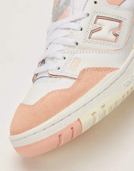 New Balance 550 Women's White And Dusty Rose Sneakers | New Balance In Lebanon