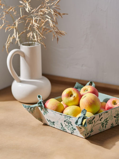 Sinsay Beige & Green Kitchen's Storage Basket 20x20x7cm | Sinsay In Lebanon