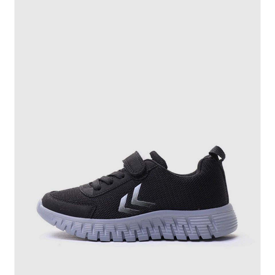 Black and brown sneaker on a white background