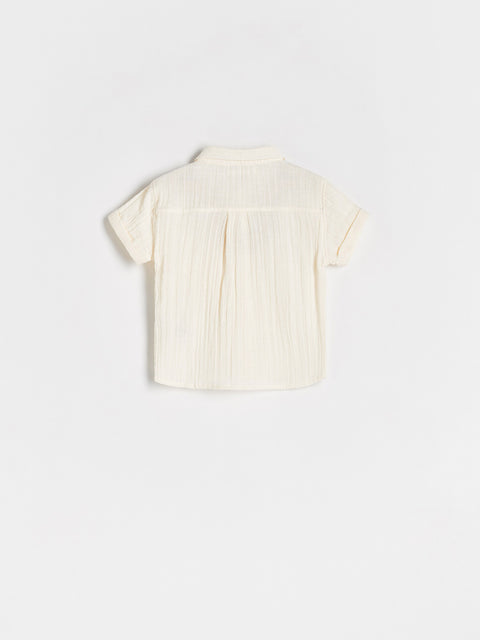 Reserved Baby Boy's Off White Shirt With A Pocket | Reserved In Lebanon