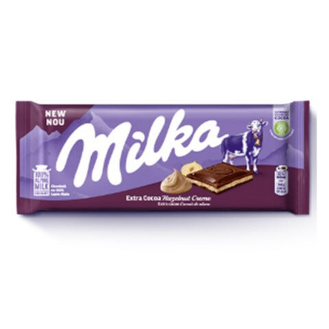 Milka chocolate bar packaging on a white background