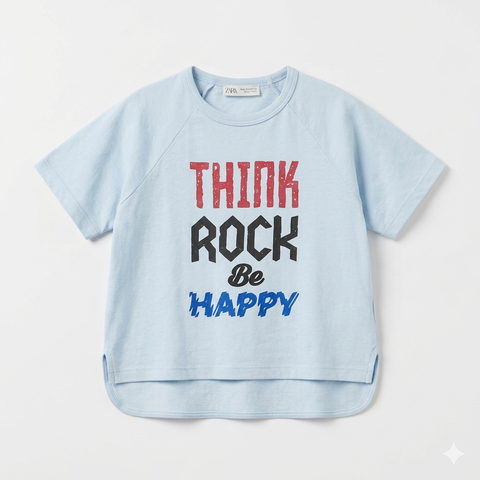 Zara Baby Boy's Light Blue Printed T-Shirts | Zara In Lebanon