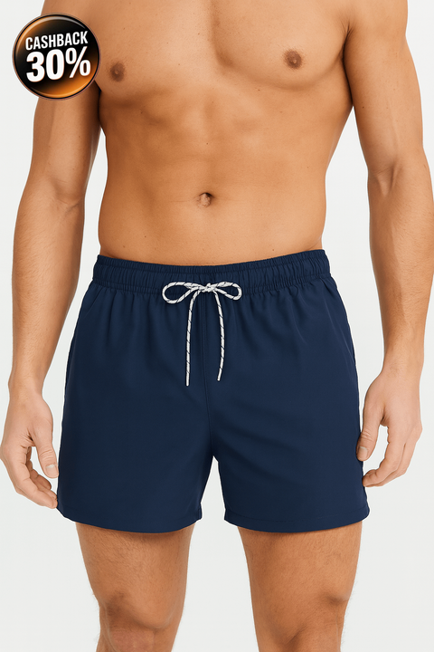 I.N.C Men's Regular Fit Navy Blue Short ABF5434