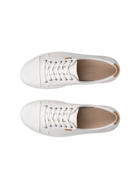 ECCO Women's White soft 7 Leather Sneakers | ECCO In Leabanon