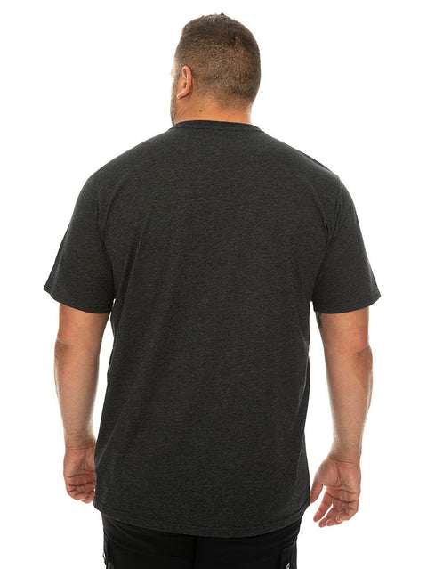 Decible Men's Dark Grey V-Neck T-Shirt | Decible In Lebanon