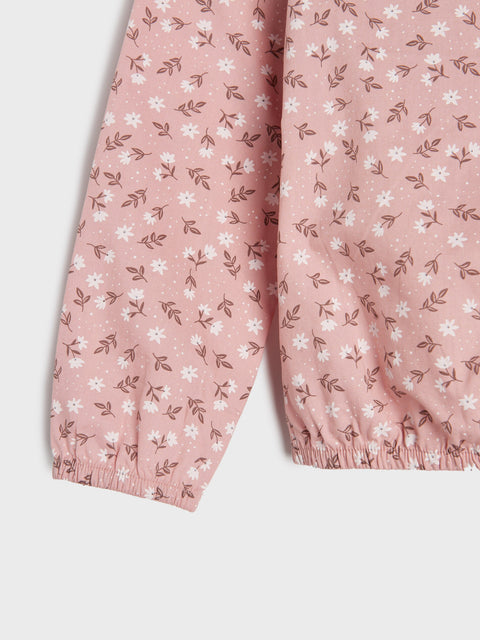 Sinsay Girl's Pink Floral Ruffled Blouse | Sinsay In Lebanon