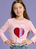 Sinsay Girl's Pink Heart Print Blouse | Sinsay In Lebanon
