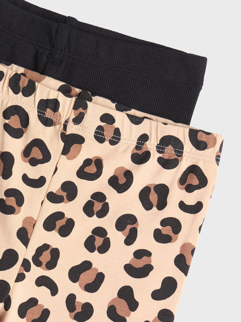 Sinsay Baby Girl's Brown/Black Biker Shorts 2-Pack | Sinsay In Lebanon