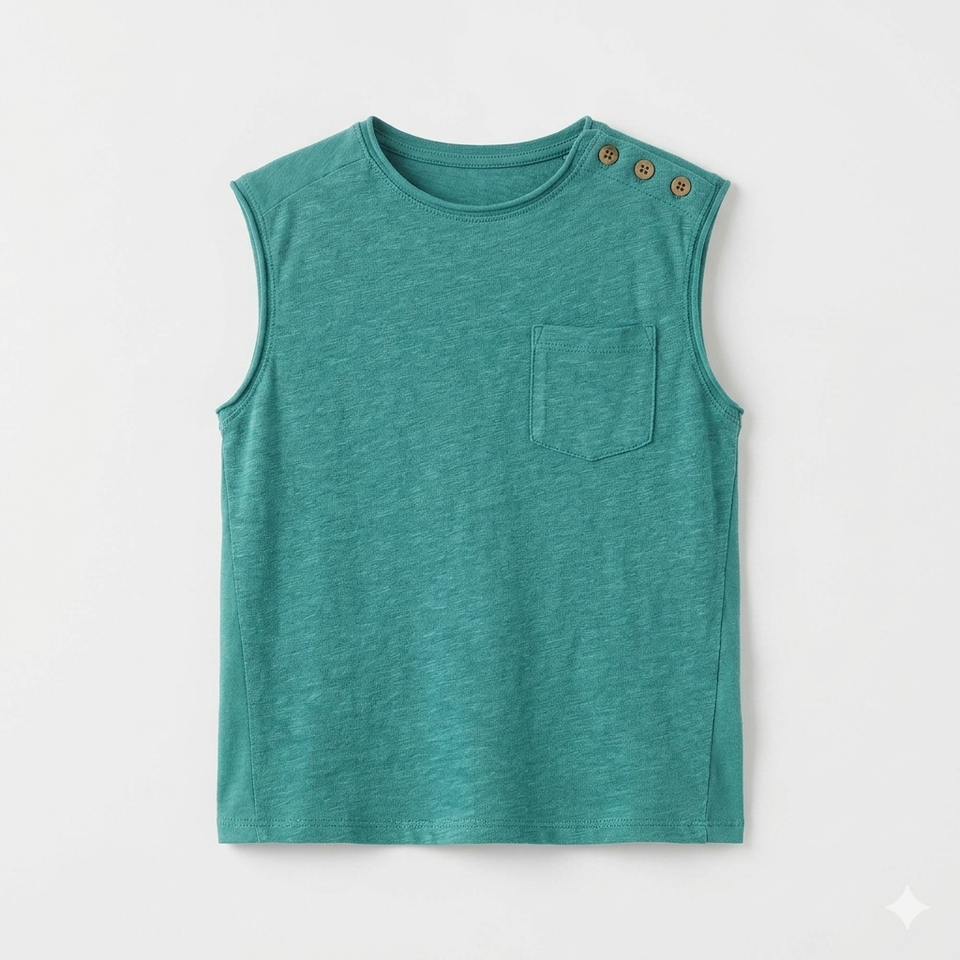 Zara Girl's Teal Sleeveless Blouse | Zara In Lebanon