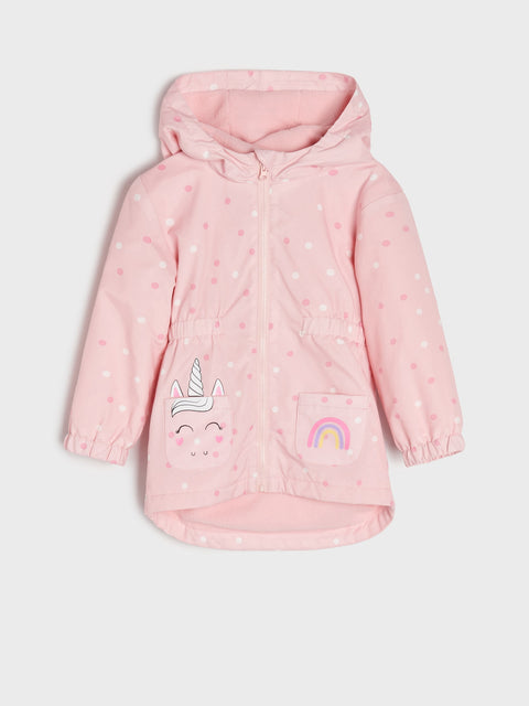 Sinsay Baby Girl's Pink Transitional Hooded Jacket|Sinsay In Lebanon