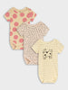 Sinsay Girl's Bodysuit Multicolor 3 PACK AYA