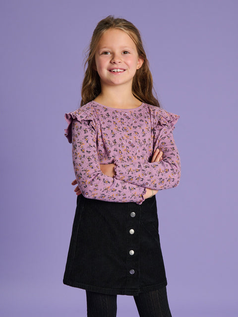 Sinsay Girl's Purple Floral Long Sleeves Blouse | Sinsay In Lebanon
