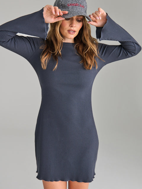 Sinsay Women's Med Grey Mini Dress  | Sinsay in Lebanon