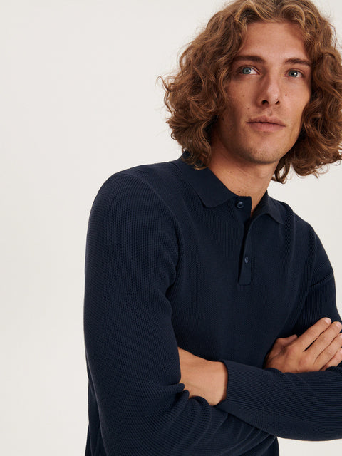 Reserved Men's Navy Cotton Sweater | Reserved In Lebanon