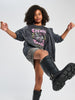 Sinsay Girl's Dark Grey T-Shirt With Print | Sinsay In Lebanon