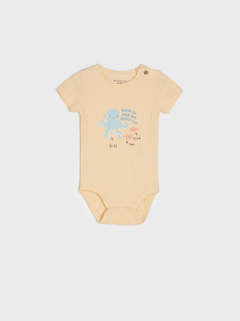 Sinsay Baby Boy's Beige Bodysuit With A Print | Sinsay In Lebanon