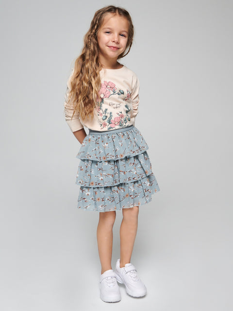 Sinsay Girl's Gray Ruffles Skirt |Sinsay in Lebanon