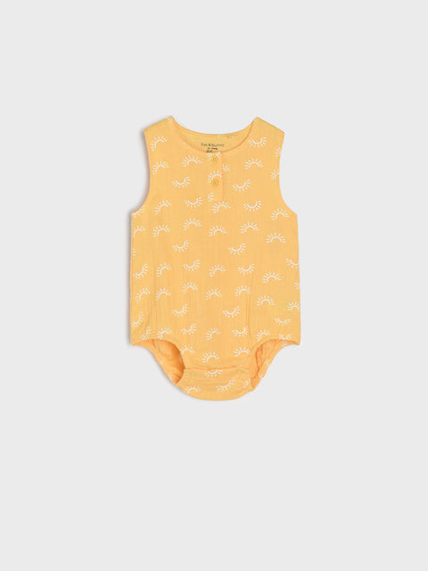 Sinsay Baby Girl's Yellow Bodysuit With A Print | Sinsay In Lebanon