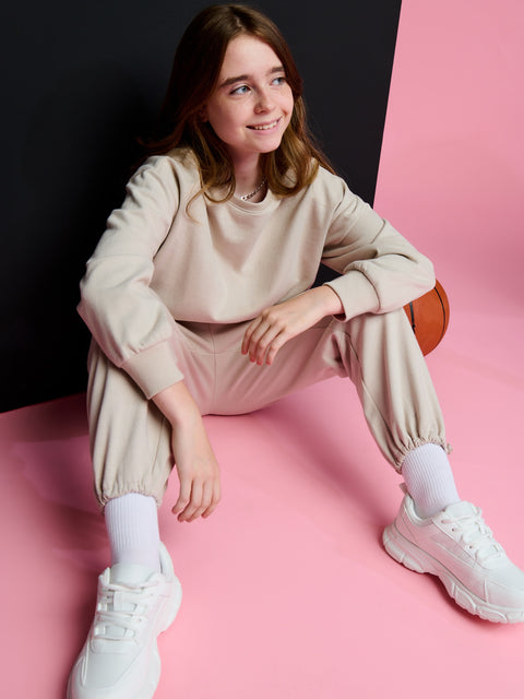 Sinsay Girl's Beige Sporty Pant | Sinsay In Lebanon