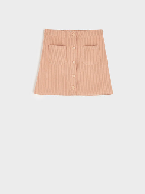 Sinsay Girl's  Light Brown Corduroy Skirt | Sinsay In Lebanon